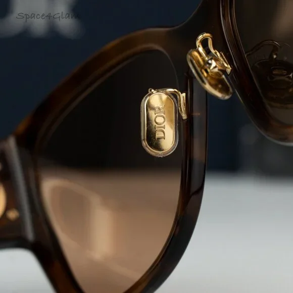 BRAND NEW Dior 30MONTAIGNE B2U CD40082U 53Y 26L0 Havana Brown Women Sunglasses - Picture 5 of 12